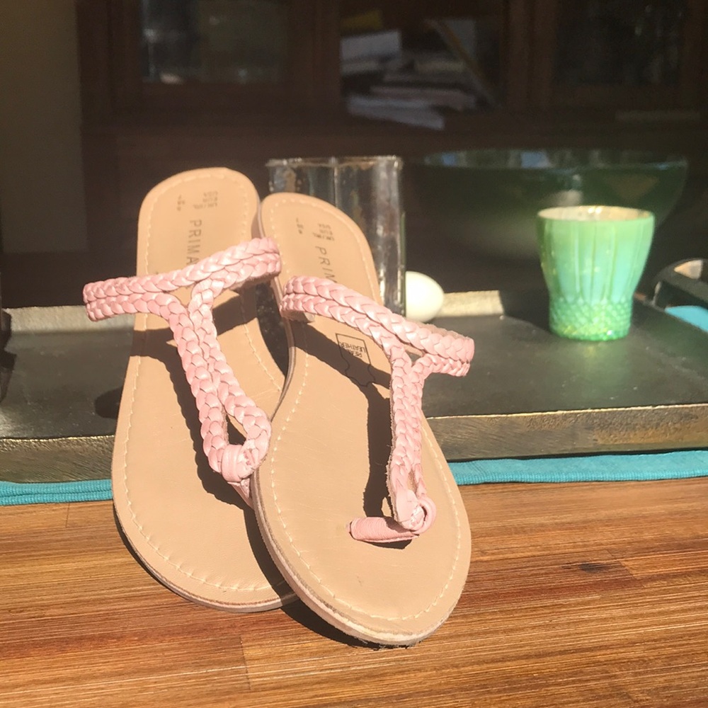 Sweet blush leather sandals. Primark - size 7.